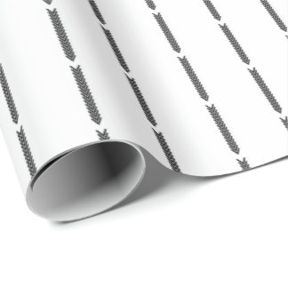Skandinavisches unbedeutendes Schwarzweiss Geschenkpapier