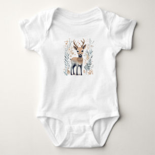 Skandinavisches Volkskind Hirsch Baby Bodysuit Strampler