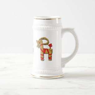 Skandinavisches Weihnachten Bierglas