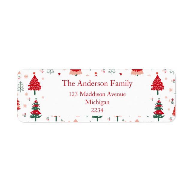 Skandinavisches Weihnachtsbaummuster Weihnachten (Vorne)