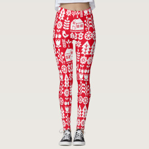 skandinavisches Weihnachtsfest Leggings