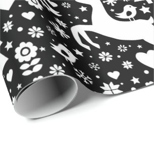 Skandinavisches Weihnachtsmuster Geschenkpapier