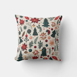 skandinavisches Weihnachtsmuster Kissen