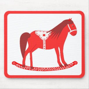 Skandinavisches Weihnachtspferd Mousepad