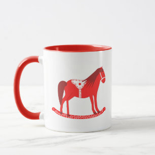 Skandinavisches Weihnachtspferd Tasse