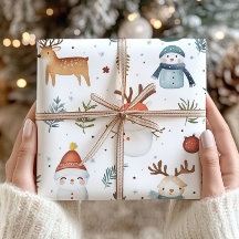 skandinavisches Weihnachtswrapping Paper