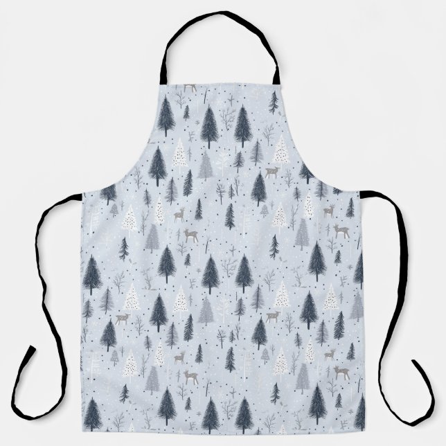 Skandinavisches Winterwald Schürze (Vorderseite)