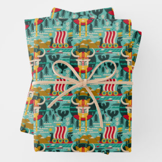 Skandinavisches Wrapping Paper Geschenkpapier Set