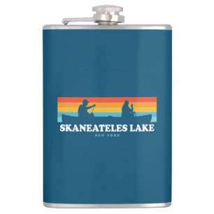 Skaneateles Lake New York Canoe Flachmann