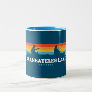 Skaneateles Lake New York Canoe Zweifarbige Tasse