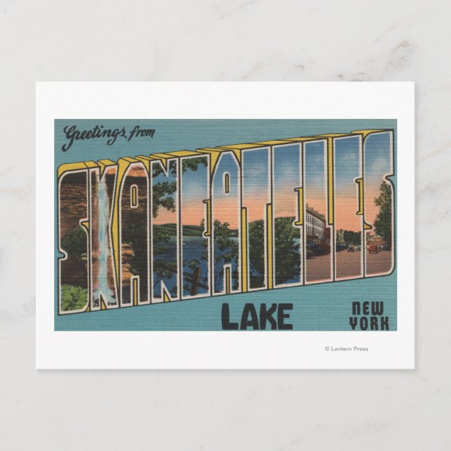 Skaneateles Lake, New York - Große Briefszenen Postkarte (Vorderseite)