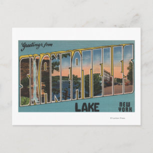 Skaneateles Lake, New York - Große Briefszenen Postkarte