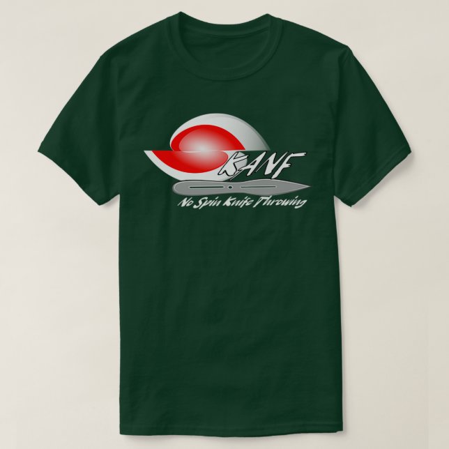 SKANF No Spin Knife wirft Design-Logo T-Shirt (Design vorne)
