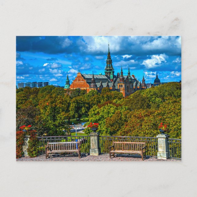 Skansen, Stockholm, Schweden Postkarte (Vorderseite)