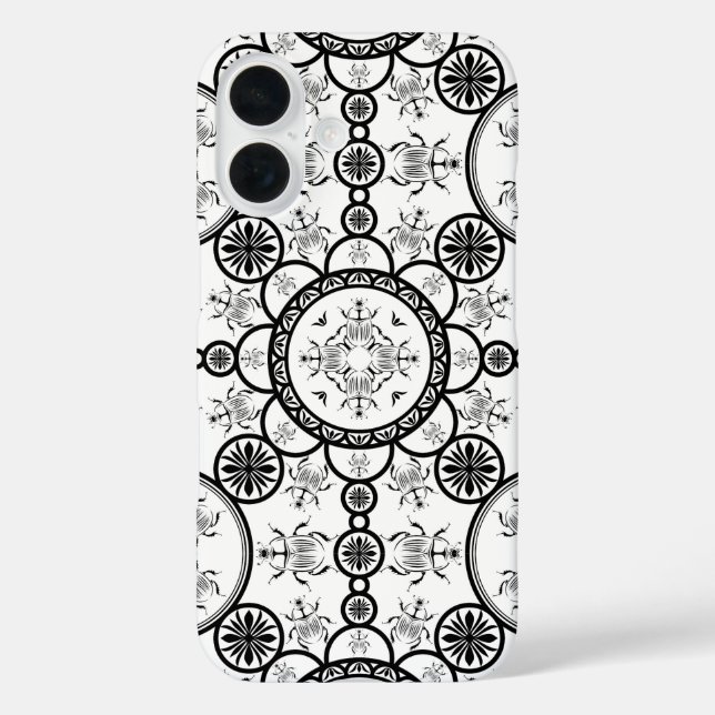 Skarabäenlinienmuster Case-Mate iPhone Hülle (Rückseite)