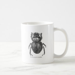 Skarabäus Käfer Vintage Zeichnung mit Feder und Ti Tasse