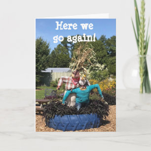 SKAREKROW **TIRED OF Just HANGING RUND UM DIE UHR* Karte