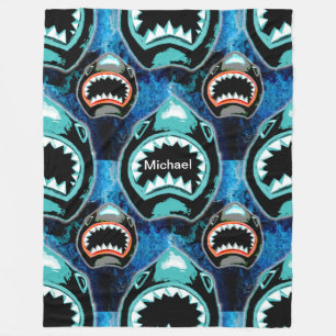 Skark Mania Funny Cartoon Illustration Fleecedecke