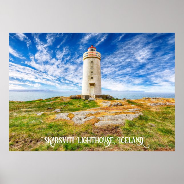 Skarsviti Lighthouse, Island Poster (Vorne)