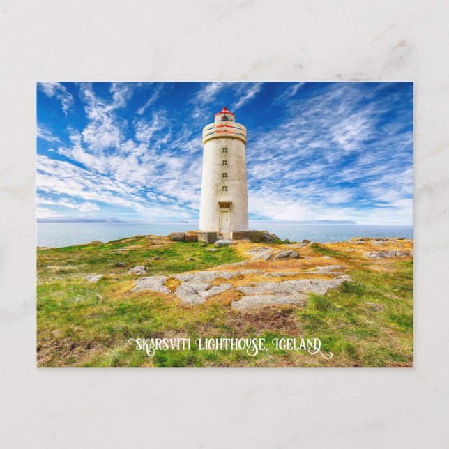 Skarsviti Lighthouse, Island Postkarte (Vorderseite)