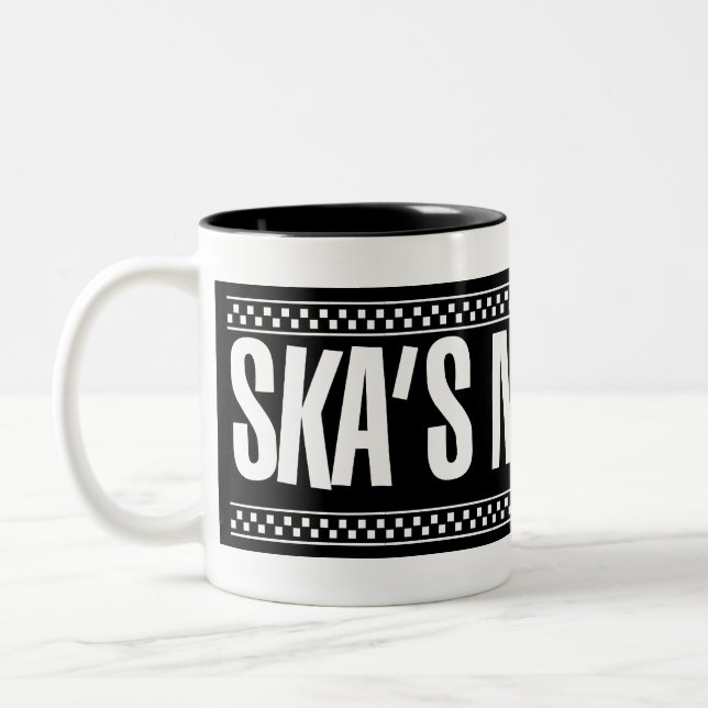 Skas nicht tot! - Weiß Zweifarbige Tasse (Links)