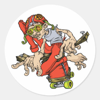 Skate 43 runder aufkleber