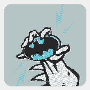 Skate Batman 2 Quadratischer Aufkleber