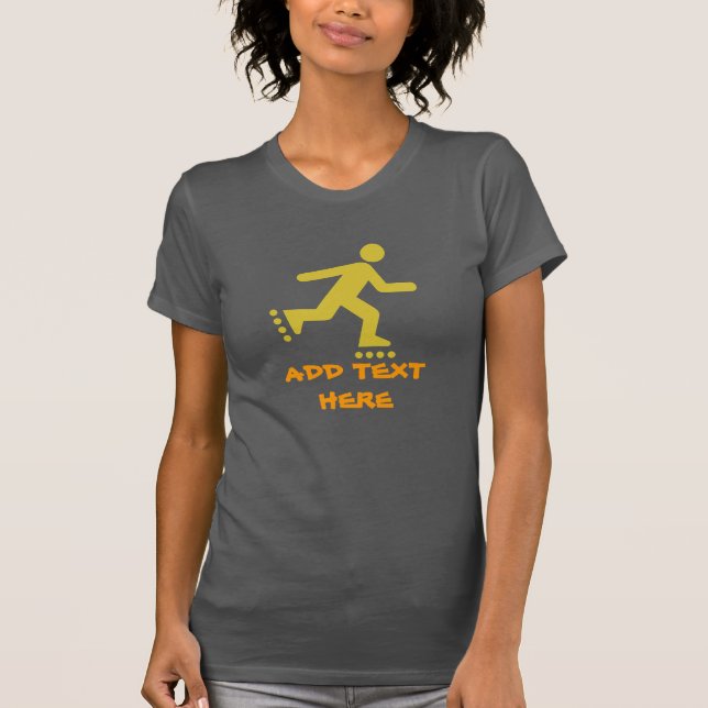 Skate bearbeiten, Text ändern T-Shirt (Vorderseite)