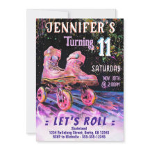 Skate Birthday Party Einladung