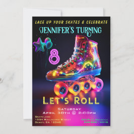 Skate Birthday Party Einladung