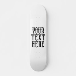 Skate Board Grunge Schriftart Skateboard