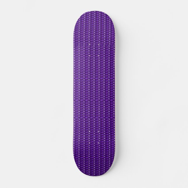 Skate Board Lila Glitzer Skateboard (Vorderseite)