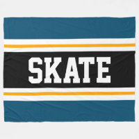 SKATE Breite AQUAMARINE, gelb-schwarze Streifen