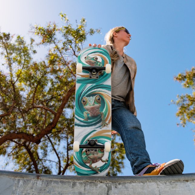 Skate Camaleão: Deslize com Estilo e Personalidade Skateboard (Außenbereich 1)