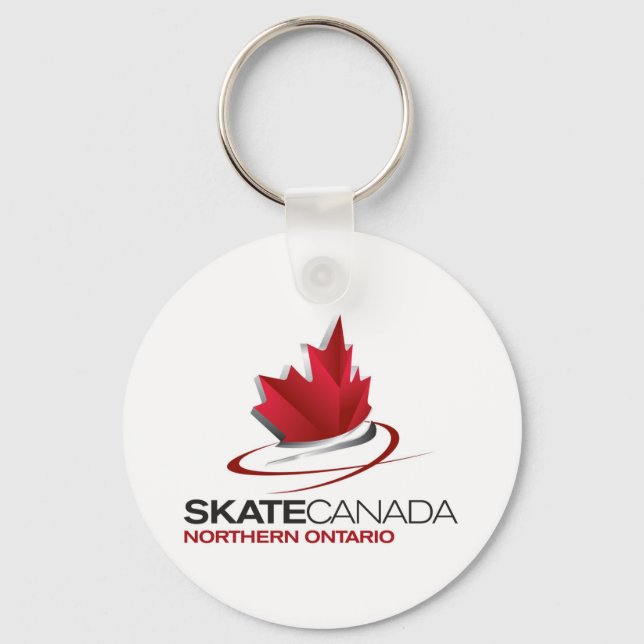 Skate Canada Northern Ontario Logo Schlüsselanhänger (Vorderseite)