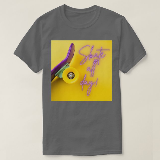 Skate den ganzen Tag 1 T-Shirt (Design vorne)