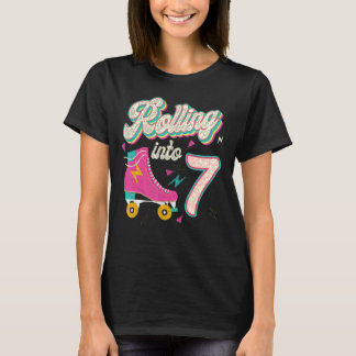 Skate der 7. Geburtstagswalze in 7 Jahre Ol T-Shirt