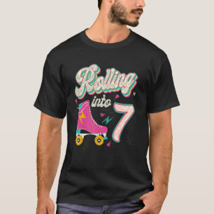 Skate der 7. Geburtstagswalze in 7 Jahre Ol T-Shirt