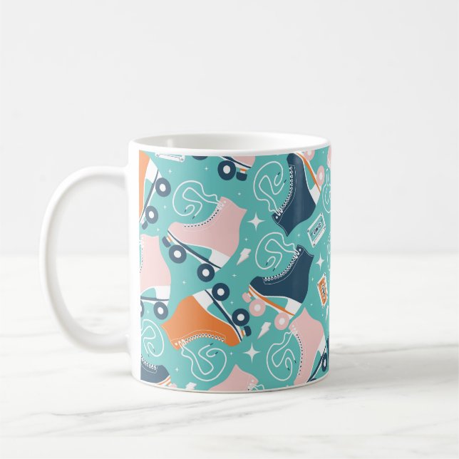 Skate der Retro-Roller: Vintage Kassette Kaffeetasse (Links)