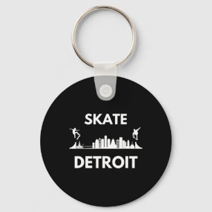 Skate Detroit Mi Skateboarding-Fans Detroit Skylin Schlüsselanhänger