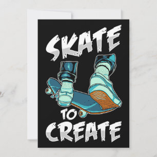 Skate für Skateboarder zum Erstellen Einladung
