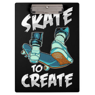 Skate für Skateboarder zum Erstellen Klemmbrett