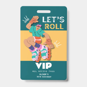 Skate-Geburtstagsfeier VIP Ausweis