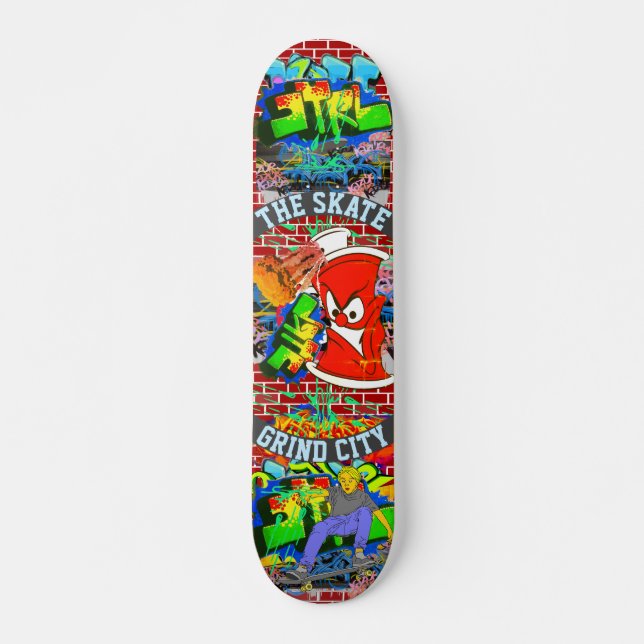 Skate Grind City Skateboard (Vorne)