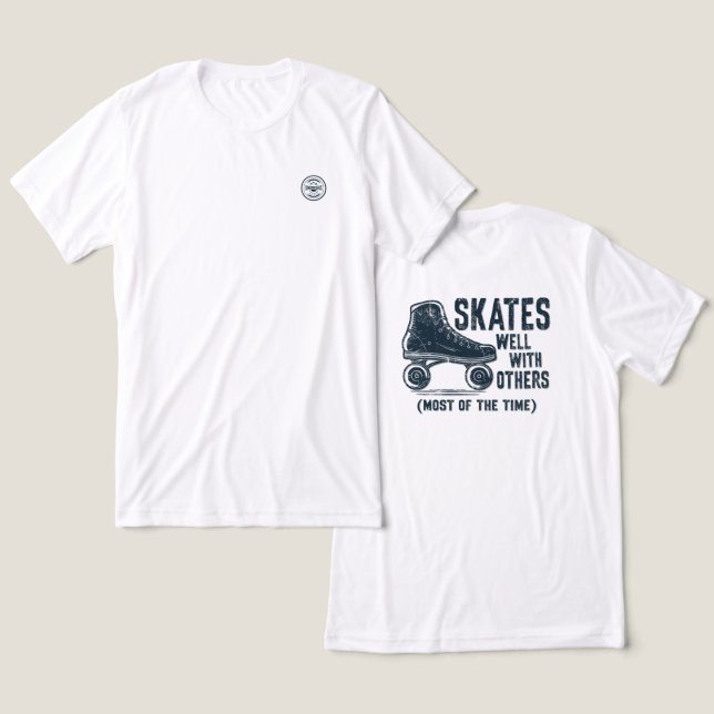 Skate gut mit anderen - Backgrafiken Tri-Blend Shirt (Design vorne & hinten)