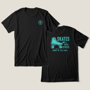 Skate gut mit anderen (meistens) - zurück Tri-Blend shirt