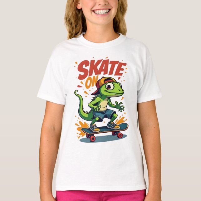"Skate in Spaß!" T-Shirt (Vorderseite)