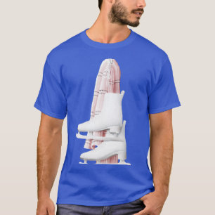 Skate in Wasserfarben mit Schal-Kunstwerken T-Shirt