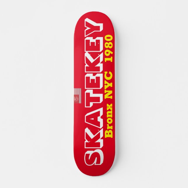 SKATE KEY Skateboard, 7¾ Zoll Deck Skateboard (Vorne)