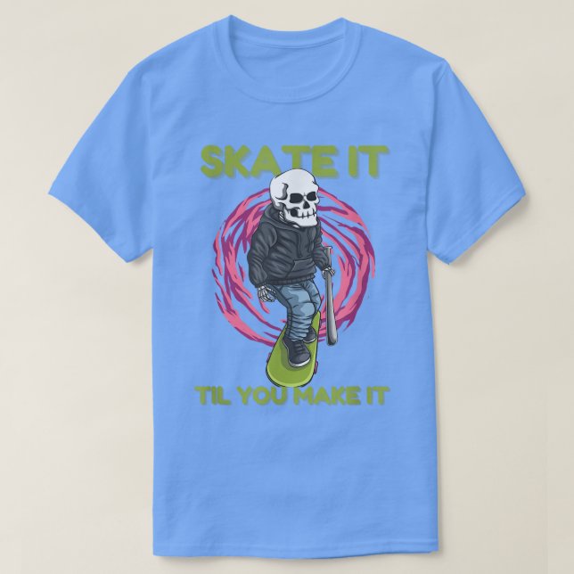 Skate Lovers Skateboard Cool Skeletton Skater Appa T-Shirt (Design vorne)